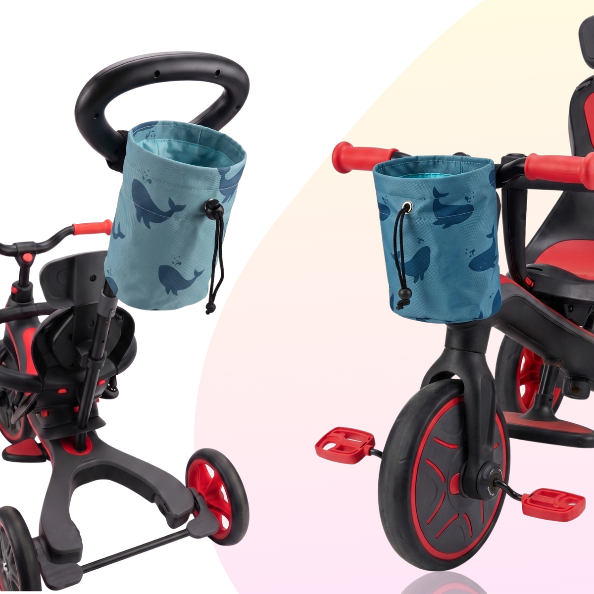 Flow Scooter ve Bisiklet Gidon Çantası Mavi 