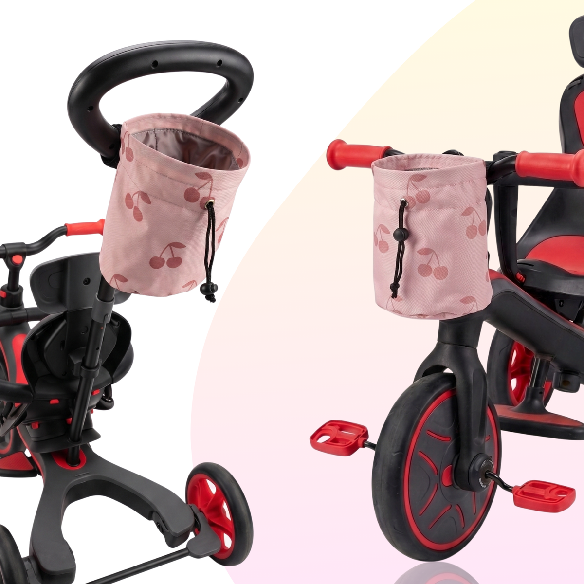 Flow Scooter ve Bisiklet Gidon Çantası Pembe 